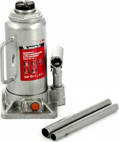Домкрат бутылочный MATRIX 12 т, h подъема 230–465 мм [50768]