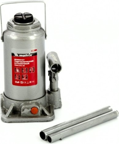 Домкрат бутылочный MATRIX 16 т, h подъема 230–460 мм [50769]