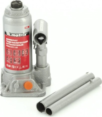 Домкрат бутылочный MATRIX 2 т, h подъема 158–308 мм [50760]