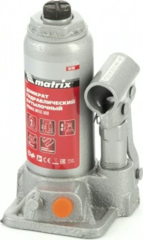 Домкрат бутылочный MATRIX 2 т, h подъема 158–308 мм [50760]