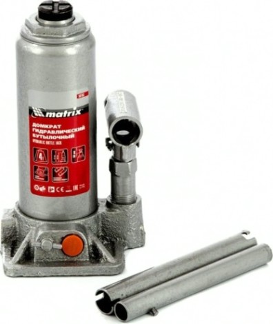 Домкрат бутылочный MATRIX 4 т, h подъема 194–372 мм [50763]