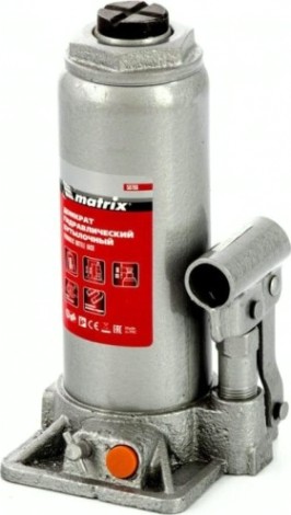 Домкрат бутылочный MATRIX 8 т, h подъема 230–457 мм [50766]