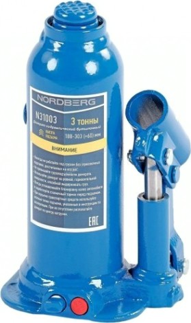 Домкрат бутылочный NORDBERG N31003 3 т [N31003]