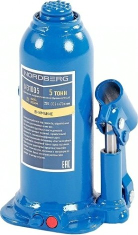Домкрат бутылочный NORDBERG N31005 5 т [N31005]