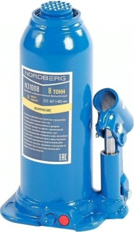 Домкрат бутылочный NORDBERG N31008 8 т [N31008]