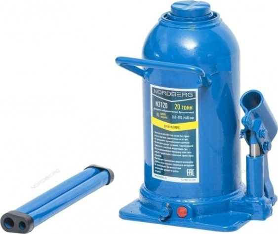 Домкрат бутылочный NORDBERG N3120 20т. [ЦБ-00001383]