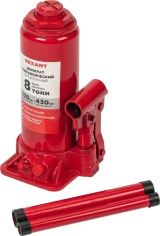 Домкрат бутылочный REXANT 80-0612 8т Домкрат бутылочный REXANT 80-0612 8т