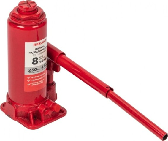 Домкрат бутылочный REXANT 80-0612 8т Домкрат бутылочный REXANT 80-0612 8т