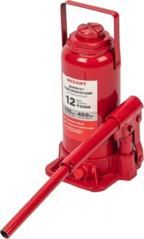 Домкрат бутылочный REXANT 80-0614 12т