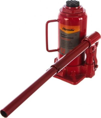 Домкрат бутылочный Sparta 12 т, h подъема 205-400 мм, Compact [50336]