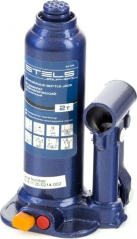 Домкрат бутылочный STELS 2 тонны (178–338 мм) в пластиковом кейсе 51172 [51172]