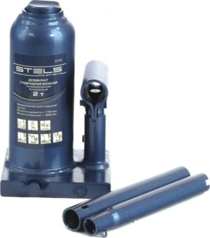 Домкрат бутылочный STELS 2 тонны телескопический (170–380 мм) 51115 [51115]