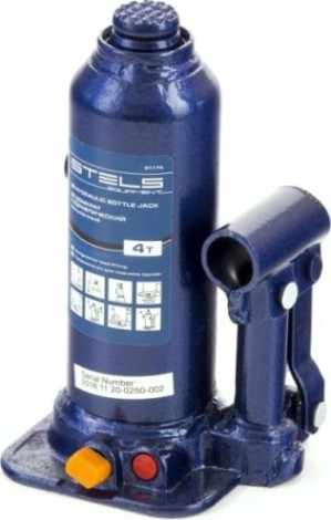 Домкрат бутылочный STELS 4 тонны (188–363 мм) в пластиковом кейсе 51174 [51174]