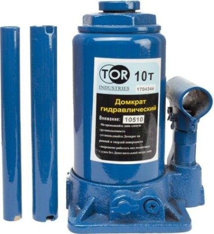 Домкрат бутылочный TOR 10 т (10 т - 205/330 мм) 10510 [10510]