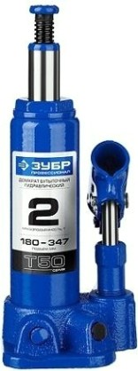 Домкрат бутылочный ЗУБР "ПРОФИ" 43060- 2 (2 т - 180/347 мм) [43060-2_z01]