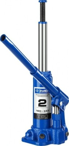 Домкрат бутылочный ЗУБР "ПРОФИ" 43060- 2 (2 т - 180/347 мм) [43060-2_z01]