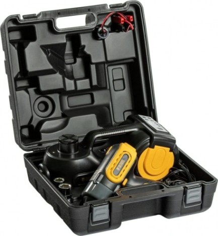 Домкрат электрогидравлический Denzel 3 в 1 (1,5 т), 12в, с гайковертом электрическим, в набор [51190]