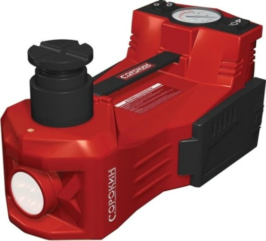 Домкрат электрогидравлический СОРОКИН 3.562 (3т, 12В, 155/450 мм, с гайковертом в кейсе)