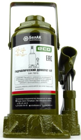 Домкрат гидравлический БелАК ECO 15 тонн 200/385 мм (БАК.70019) [БАК.70019]