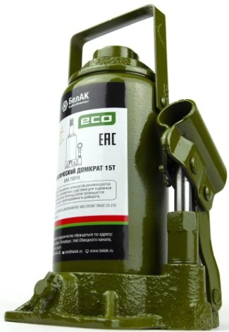Домкрат гидравлический БелАК ECO 15 тонн 200/385 мм (БАК.70019) [БАК.70019]