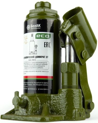 Домкрат гидравлический БелАК ECO 3 тонны 145/280 мм (БАК.70012) [БАК.70012]