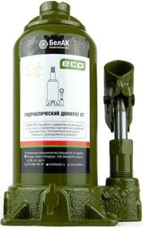 Домкрат гидравлический БелАК ECO 8 тонн 195/380 мм (БАК.70016) [БАК.70016]