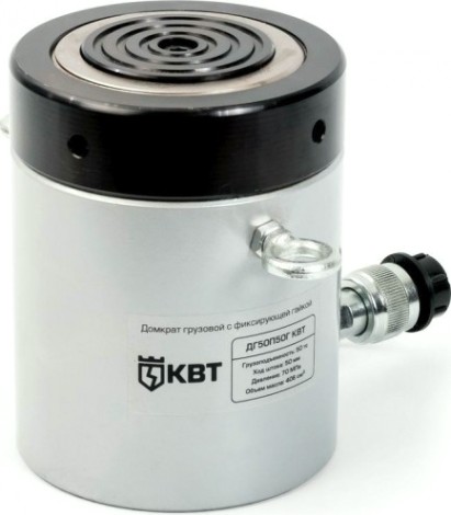 Домкрат гидравлический КВТ ДГ50П 50Г (50 т - 165/215 мм) с фиксирующей гайкой 74339 [74339]