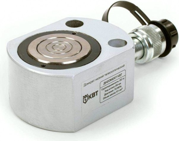 Домкрат гидравлический КВТ ДН-20М26Т низкий [84594]