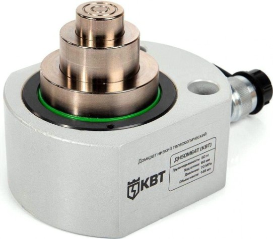 Домкрат гидравлический КВТ ДН-50М64Т низкий [84596]