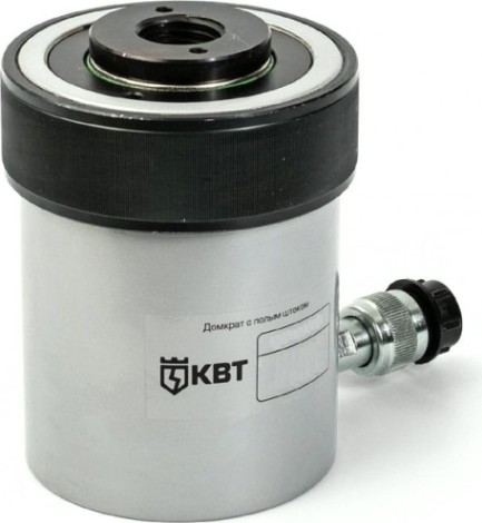Домкрат гидравлический КВТ ДП-20П100 с полым штоком [84589]