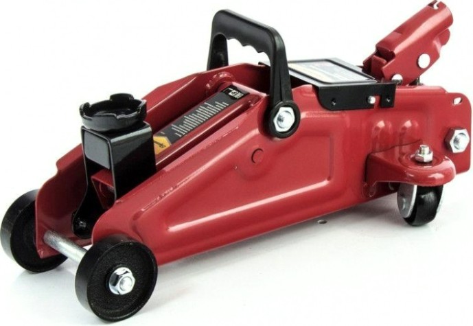 Домкрат гидравлический подкатной Sparta 2 т 140–285 мм, в пластиковом кейсе 510084 [510084]