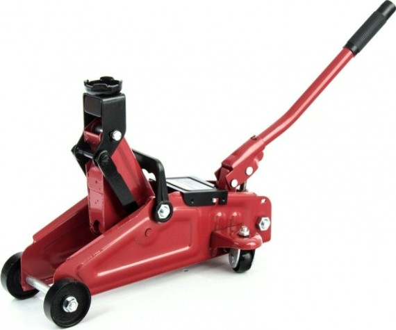 Домкрат гидравлический подкатной Sparta 2 т 140–285 мм, в пластиковом кейсе 510084 [510084]