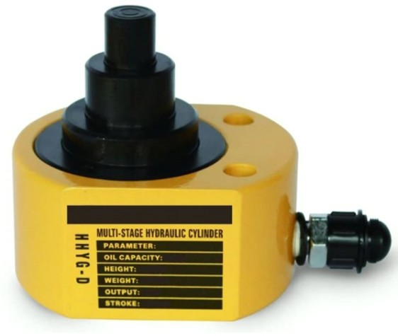 Домкрат гидравлический TOR HHYG-20D (ДГ20Г27) 20 т, 2ур телескопический низкий [1004676]