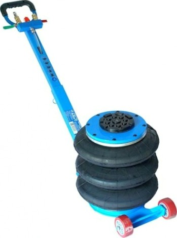 Домкрат пневматический AE&T 3 т 3-секционный с ручкой T08103A [T08103A]