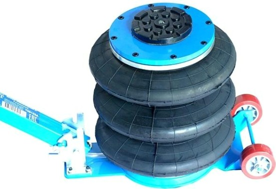 Домкрат пневматический AE&T 3 т 3-секционный с ручкой T08103A [T08103A]