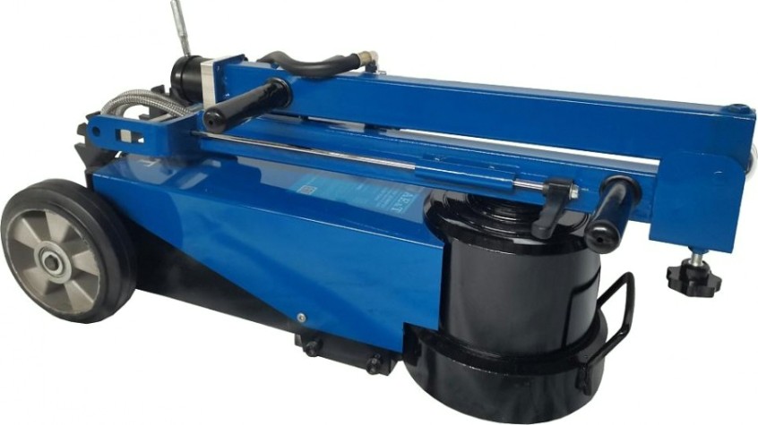 Домкрат пневмо-гидравлический подкатной AE&T HJ-100/50F профессиональный, складной