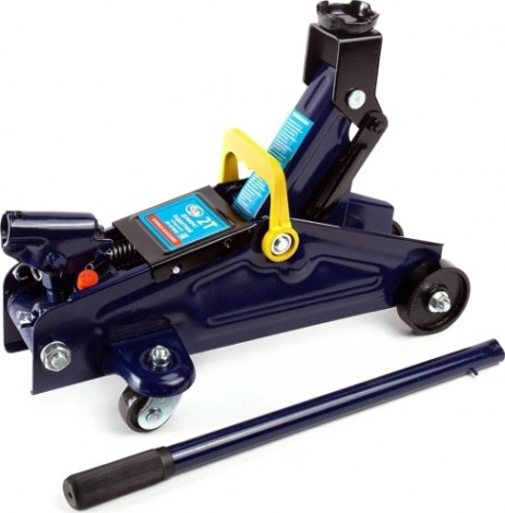 Домкрат подкатной Autovirazh AV-076002 2т + кейс (синий)