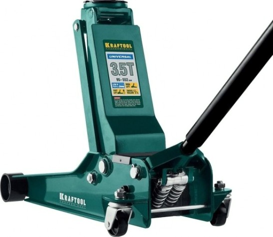 Домкрат подкатной KRAFTOOL "Universal" гидравлический 3,5т, 95-552 мм, [43454-3.5]