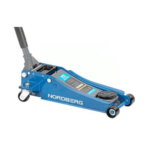 Домкрат подкатной NORDBERG N32025E 2,5 т с резиновой насадкой [N32025E]