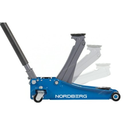 Домкрат подкатной NORDBERG N32025E 2,5 т с резиновой насадкой [N32025E]