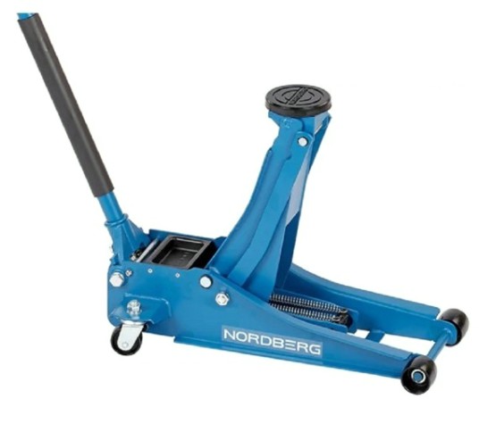 Домкрат подкатной NORDBERG N32038 супернизкий 3 тонн, h=75-505 мм