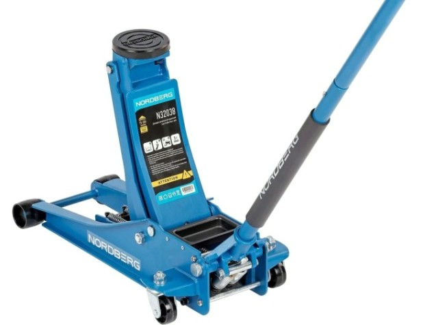 Домкрат подкатной NORDBERG N32038 супернизкий 3 тонн, h=75-505 мм