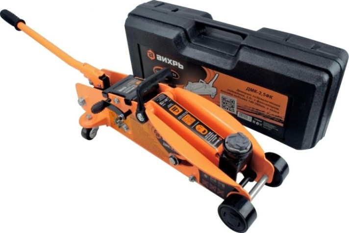 Домкрат подкатной ВИХРЬ ДМК-2,5ФК гидравлический [73/5/4/4]