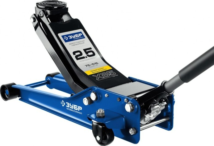 Домкрат подкатной ЗУБР Профессионал X85 гидравлический 3т для сто [43051-3_z02]
