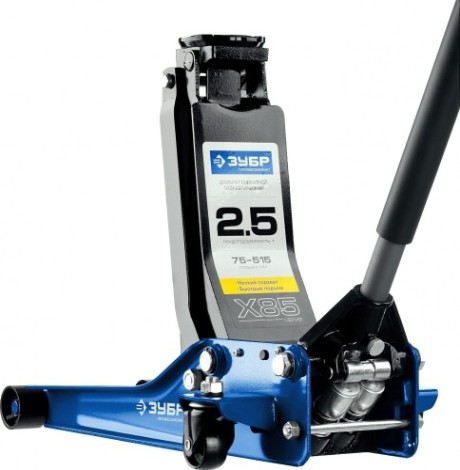 Домкрат подкатной ЗУБР Профессионал X85 гидравлический 3т для сто [43051-3_z02]