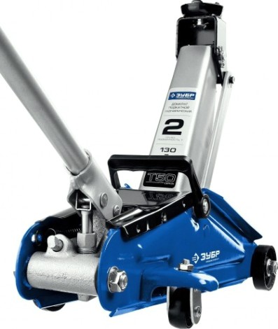 Домкрат подкатной ЗУБР T50 "ПРОФЕССИОНАЛ" 2 т - 130/380 мм 43052-2 [43052-2]