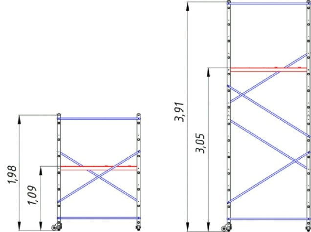 Дополнительная секция АЛЮМЕТ DP4107 для вышки-туры Техно-3 до 5 м Дополнительная секция АЛЮМЕТ DP4107 для вышки-туры Техно-3 до 5 м