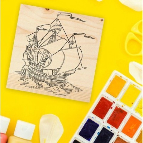 Доска для выжигания REXANT ДВ0920 «каравелла», 150х150 мм [12-0920]