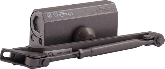 Доводчик дверной НОРА-М 2S морозостойкий "Графит" [4985]