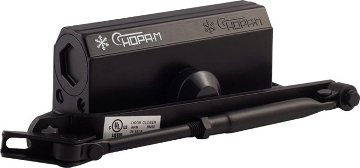 Доводчик дверной НОРА-М 3S мал. морозостойкий "Черный" [16221]